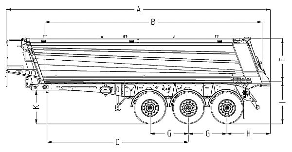 Полуприцеп самосвальный алюминиевый Wielton NW 3 А 24 HP