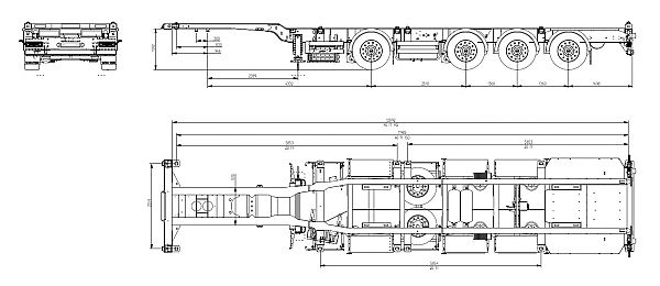 полуприцеп контейнеровоз wielton NS4P40