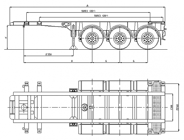 ПОЛУПРИЦЕП КОНТЕЙНЕРОВОЗ WIELTON NS 3 P20