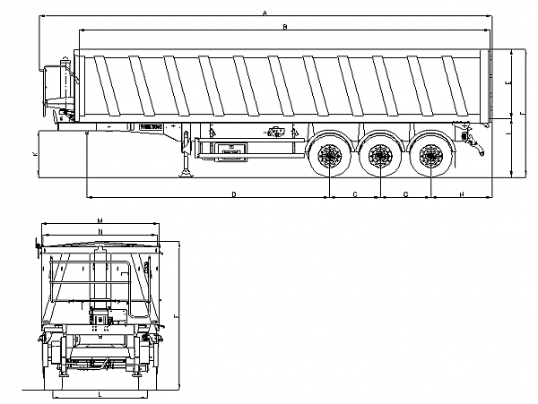 Самосвальные полуприцепы Wielton NW 3 S 44 PD-Z (металловоз)